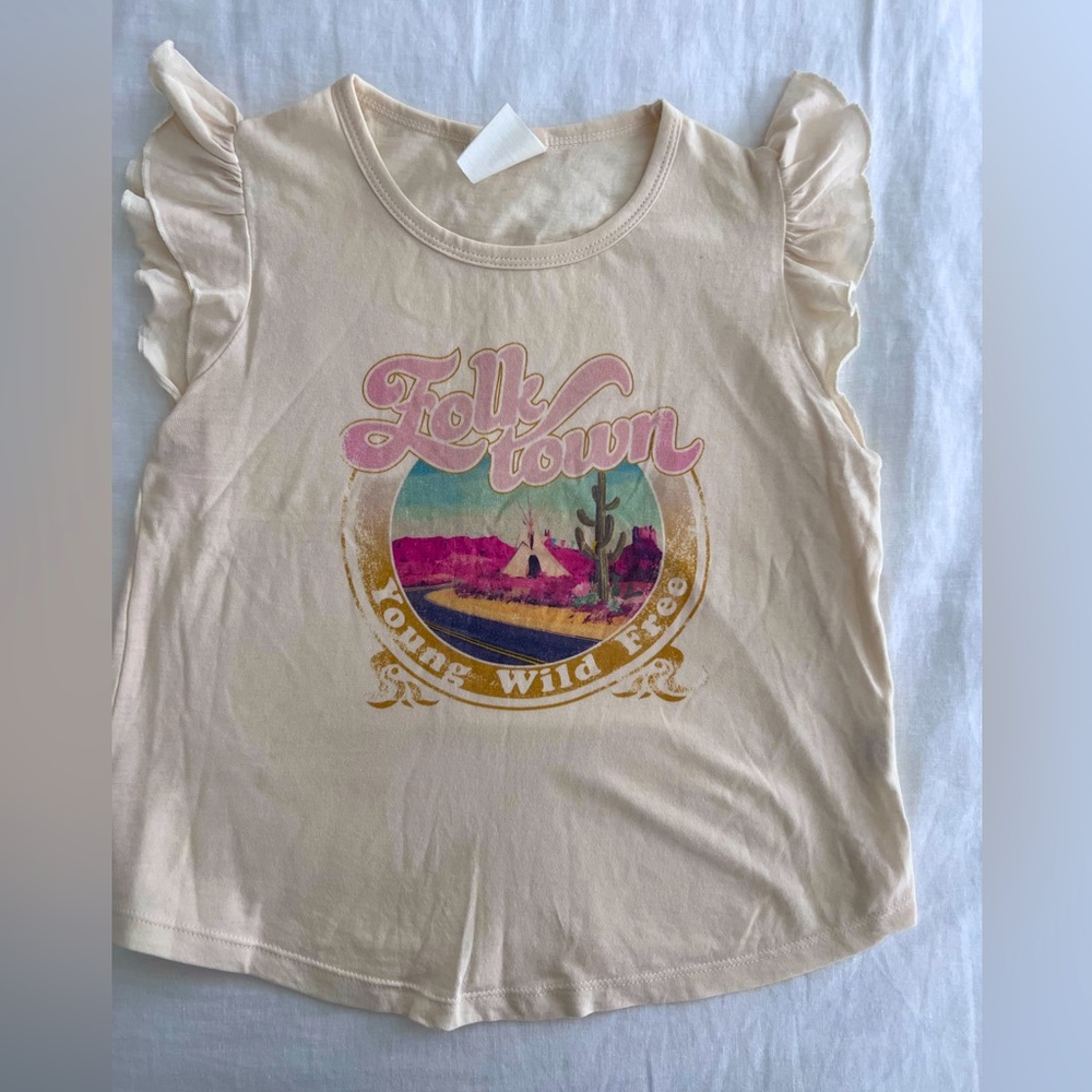 Spell and the Gypsy little gypsies 6y  Folk Town young Wild and free t shirt tee